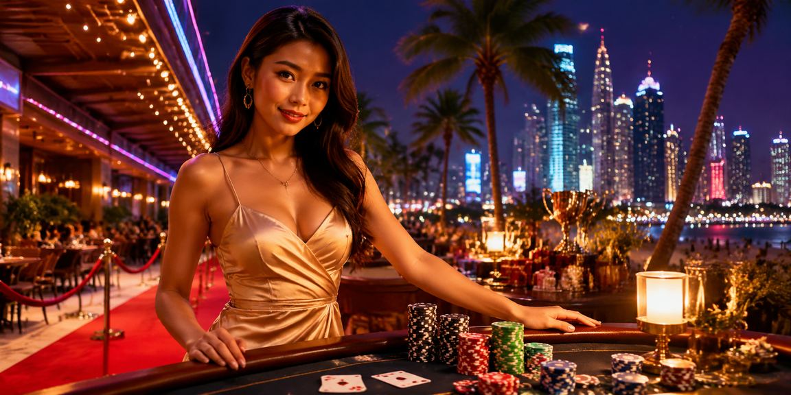 Suasana permainan kad poker dan kasino berkualiti tinggi di Kuala Lumpur melalui kh3