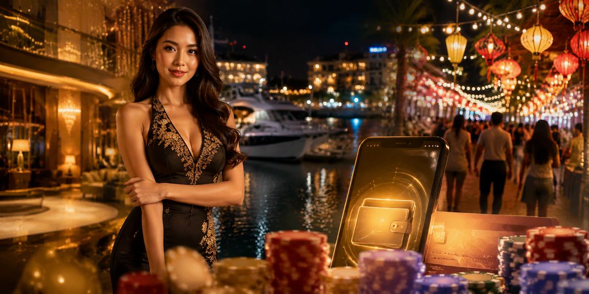 Suasana permainan Teen Patti kasino langsung kh3 di Langkawi dengan dealer sebenar